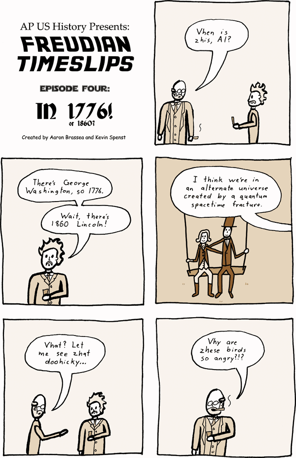 Freudian Timeslips Episode 4: In 1776! or 1860?